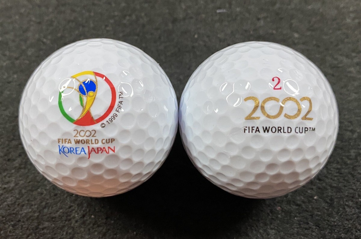【2個セット・新品】2002 FIFA ワールドカップ　メモリアルホイッスル 2002 FIFA World Cup Korea Japan Box of Logo Golf Balls (2 ea