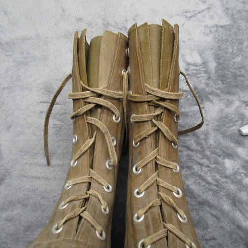 Vintage 1950s Converse Duck Boots Men 8 Brown Durable Waterproof Korean War RARE - Picture 4 of 16