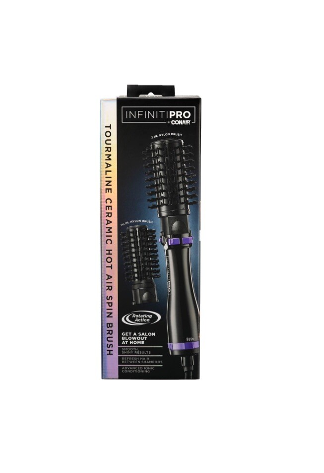 CONAIR INFINITIPRO TOURMALINE CERAMIC HOT AIR ROTATE SPIN BRUSH BC191WG