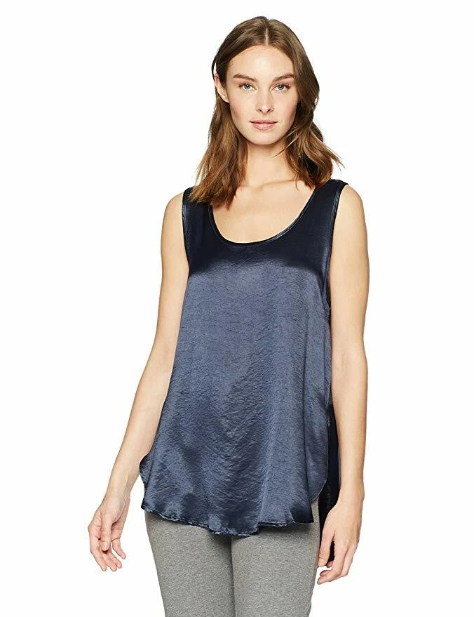 Cami alta/baja satinada PJ Harlow Jackie con aberturas Foto 4 de 4