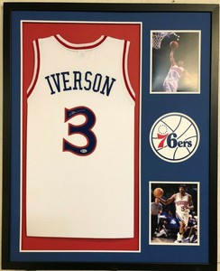 allen iverson framed jersey
