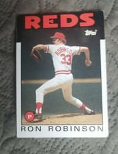 1986 Topps Baseball Card #442 Ron Robinson - Cincinnati Reds 