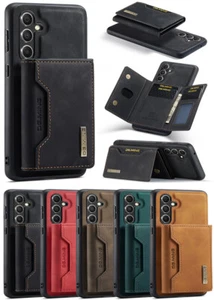 Étui de téléphone en cuir pour Samsung Galaxy A15 A14 5G A54 A55 A35 Boîtier + verre trempé