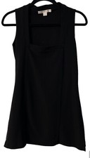 Boston Proper Sleeveless Shift Dress Size XS Black Little Black Dress