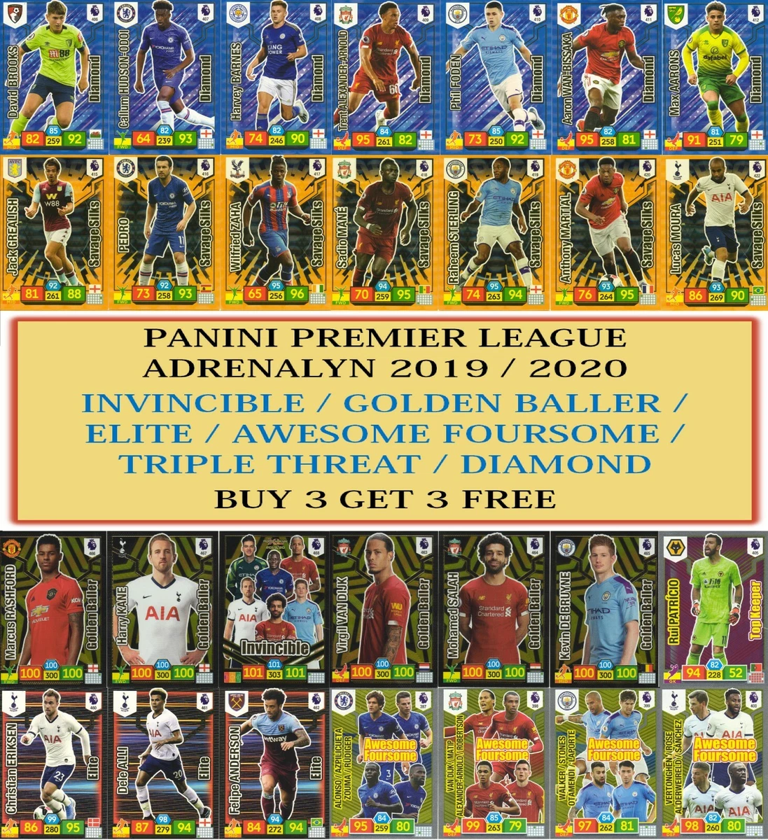 GOLDEN BALLERS! PANINI ADRENALYN XL PREMIER LEAGUE 2024, 50 OFF