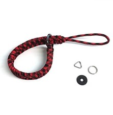 Braided Camera Strap in Red / Black US Seller