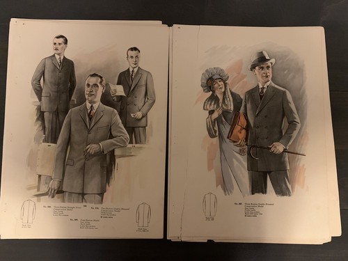 Rare catalogue vintage Selig Brothers gros costumes golf 1924-25 16 plaques litho - Photo 4/9