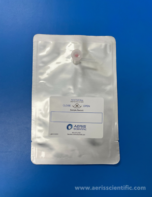 #ad Lot of 10 Foil Air Gas 1 L Sampling Bags with 2 in 1 Combination Valve $54.99