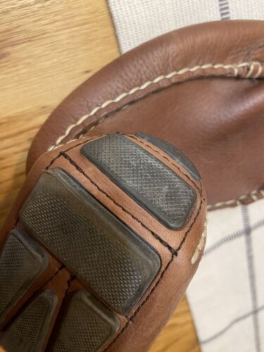 Tommy Bahama Mens Brown Pagota Pebbled Leather Slip On Driving Loafers Size 10 M - Picture 3 of 7