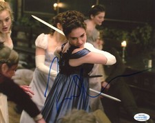 Lily James Pride Zombies Signed Autographed Signed 8x10 Photo ACOA 2020-5