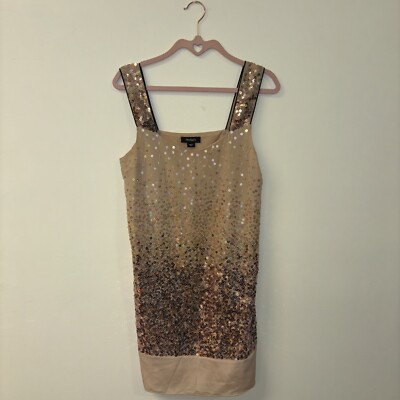 Max & Co Women's Dress Sz Sm 4 Rose gold Sparkles Sequin Holiday Newyears  Party | eBay