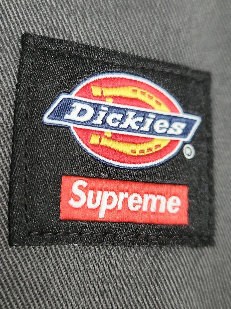 SS22 Supreme x Dickies Stripe S/S Work Shirt Black Size XL