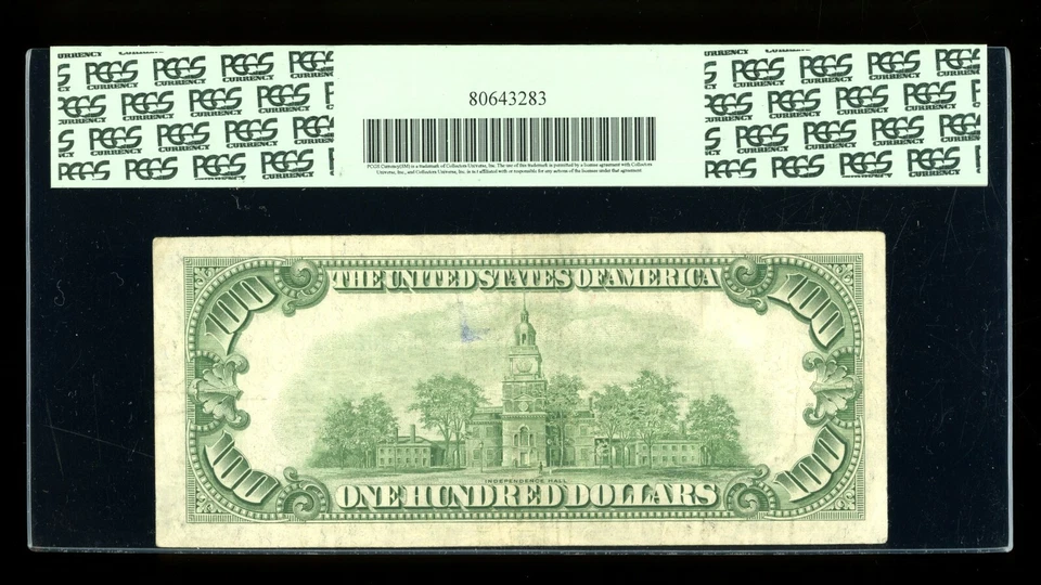 DBR 1950 $100 FRN Philadelphia Mule Fr. 2157m-C PCGS 30 Serial C00827721A - Image 2 of 2