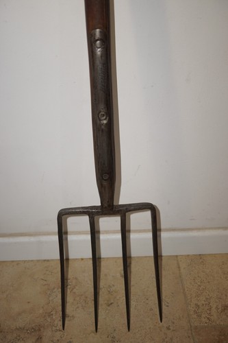Vintage 60er Jahre Garten Jenks & Cattell Wolverhampton Riemen 4 Zinken Gabel 96 cm - Bild 6 von 10