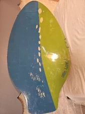 Skim Lizard Wood Wooden Skimboard Blue & Green 41x21