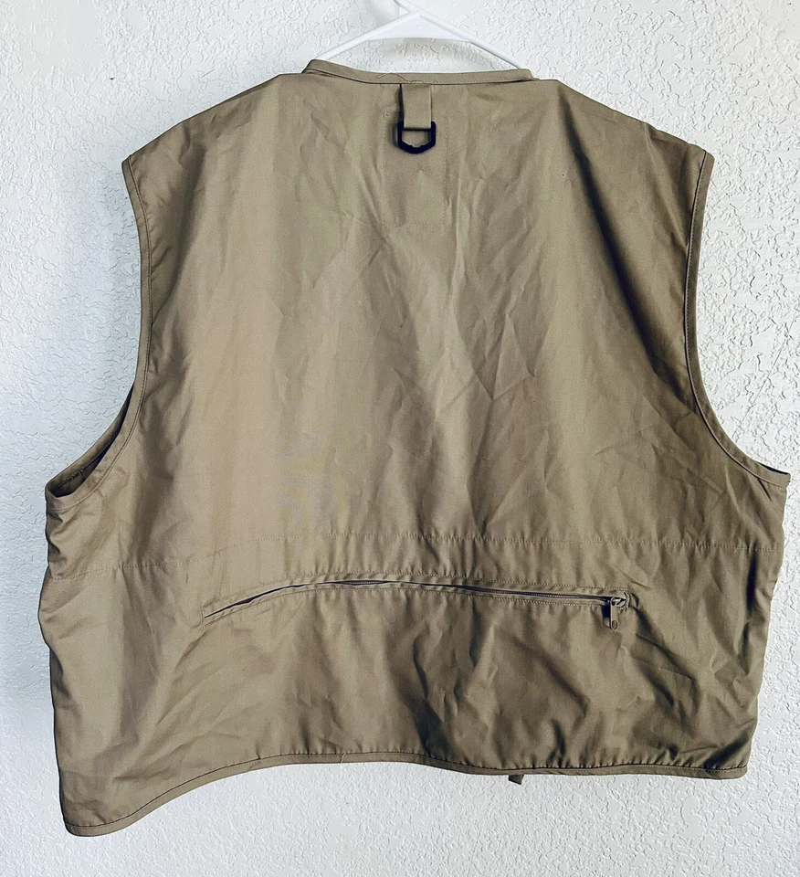 Chaleco de pesca Master Sportsman caqui al aire libre/talla 2XL Foto 3 de 3