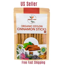Ceylon/Sri Lanka Organic Cinnamon Sticks, 3", High quality : 2 Oz, 56g