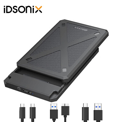 iDsonix Festplattengehäuse USB 3.0 Externes Gehäuse Festplatte 2.5 Zoll SATA SSD