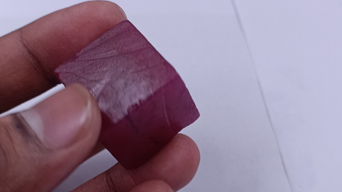 169.5 CT Cube Rough Natural Red Ruby Rough Dyed Certified Loose Gemstone 25S - Video 1 of 1