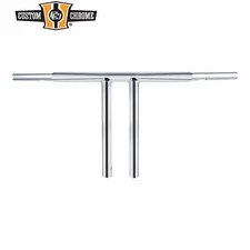 14"Rise 1-1/4" T-Bar Handlebar Bar Fits For Harley Softail Chopper Custom Chrome