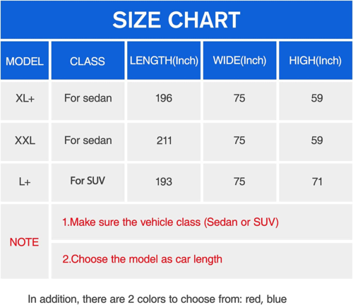 Car Cover Waterproof All Weather for Automobiles, 6 Layers Outdoor Full Exterior - Picture 2 of 12