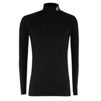 NEW SParms Golf Sun Protection Body Warm High Neck Long Sleeve Top Base Layer XL