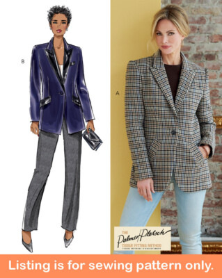 SEWING PATTERN Womens Clothes Clothing Suit Jacket Coat Blazer Formal Plus  6862 | eBay