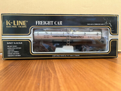 Vintage K-Line O/O-27 Scale Corn Products Triple Dome Tank Car #K5419