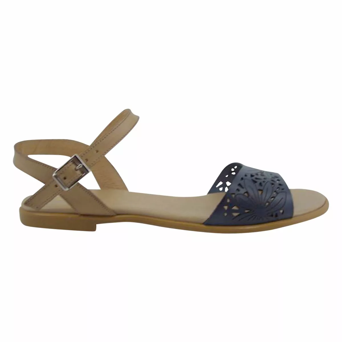 Laser cut hotsell flat sandals