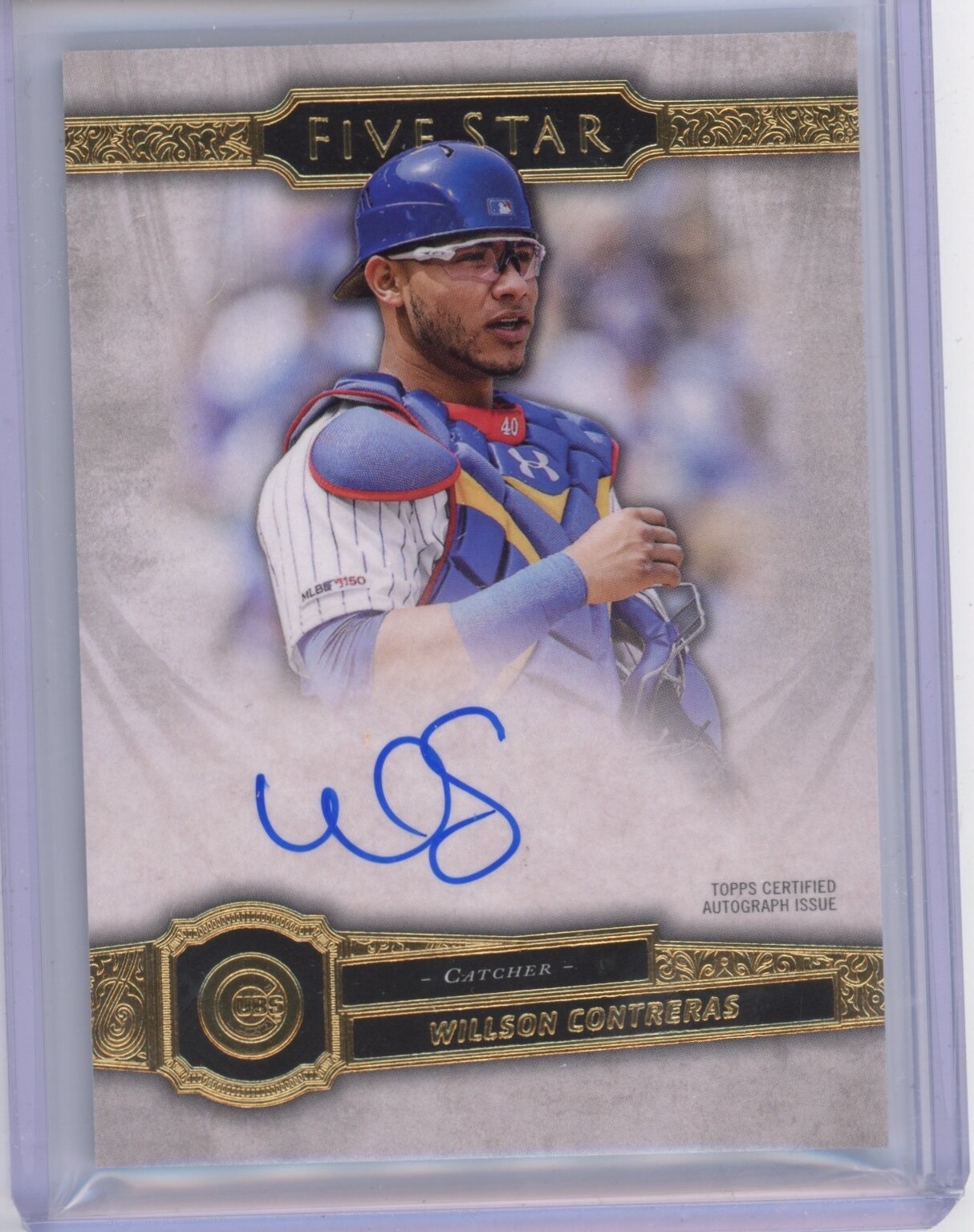 2021 Topps Five Star Willson Contreras On Card AUTO Signed #FSA-WCV CUBS
