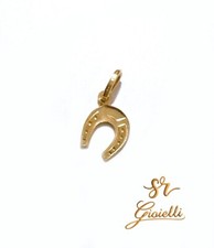 Ciondolo Portafortuna in ORO GIALLO Ferro di Cavallo Oro 18kt 750 List 275€