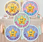 70 Personalised School Teachers Children Parents Well Done Reward Sticker Label
