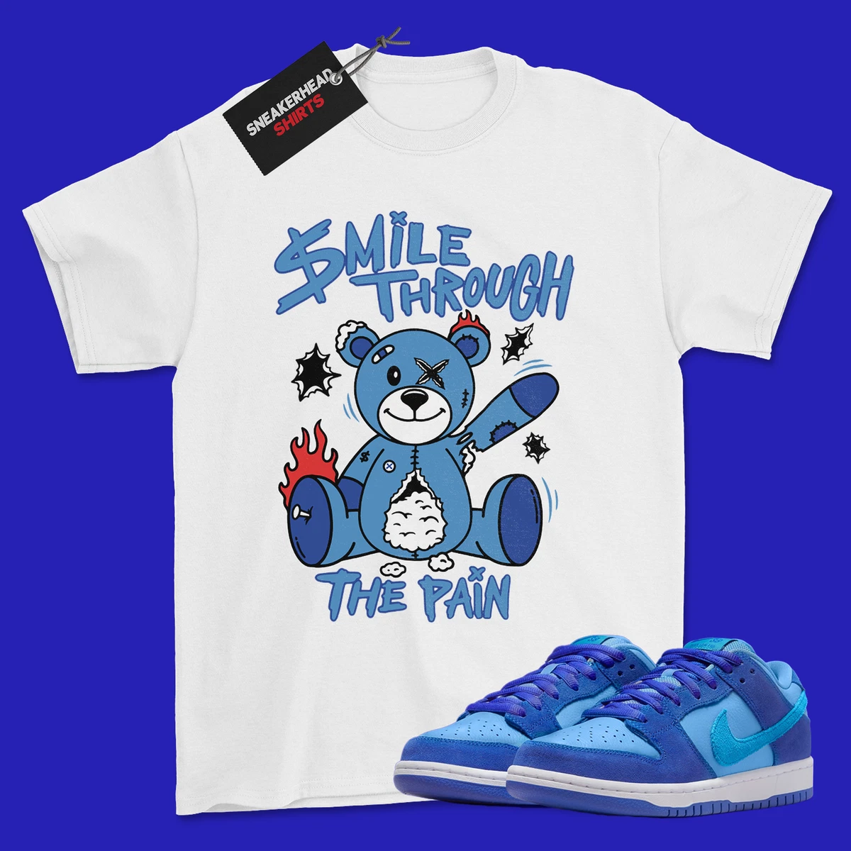 Shirt for Dunk Low SB Pro Fruity Blue Raspberry DM0807 400 Smile