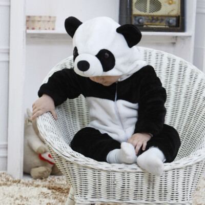Cartoon Baby Panda Kigurumi Costume Infant Toddler Bodysuit