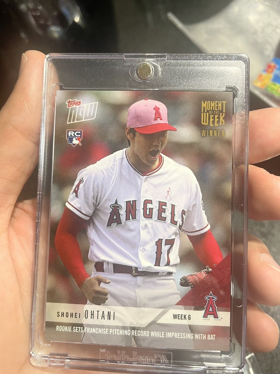 2018 Topps NOW Moment of the Week Gold Winner Shohei Ohtani RC MOW 