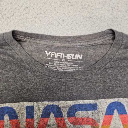 Camicia Fifth Sun NASA uomo XL grigio manica corta grafica casual - Foto 10 di 16