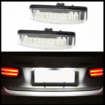 Für Mitsubishi Colt Plus / Grandis LED Kennzeichenbeleuchtung Leuchten 2x 18 SMD