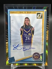 2025 WNBA Donruss Sarah Ashlee Barker Rated Rookie Black Gold Laser Auto /5