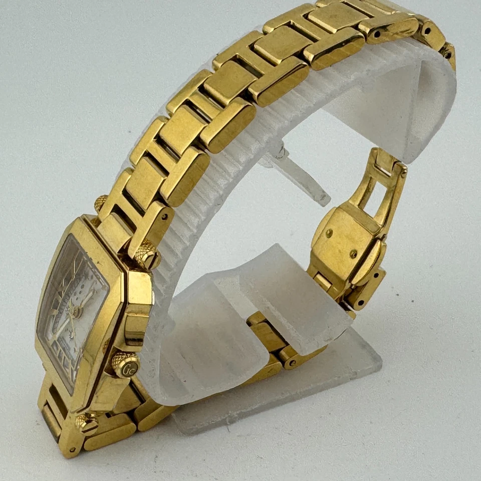 Reloj de cuarzo suizo Guess para mujer 30 m tono oro diamante zafiro ~ para reparación de piezas Foto 4 de 4