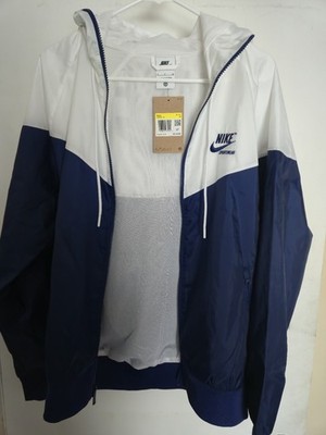 Nike Mens Windrunner Woven Lined Jacket Navy White HJ2040-100 Small NWT