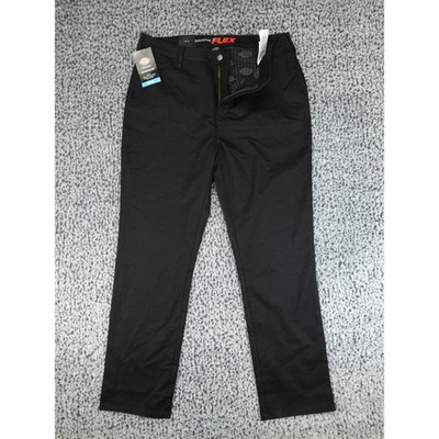 Dickies Super Flex Twill Pants Women 14 Black NEW Workwear Straight Leg Slim Fit