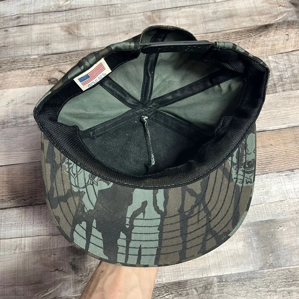 Gorra de Caza Camel Cigarrillo Snapback Adulto Ajustable De Colección Camuflaje Rebark Foto 3 de 4