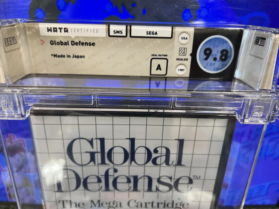 1987 Sega Master System Global Defense Clamshell Graded WATA 9.8 A Sealed NEW - Image 2 of 4