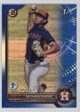 2022 Bowman Draft 1st Edition Blue Foil 65/150 Michael Knorr #BD-120 00li