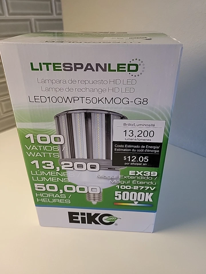 NEW EIKO 10255 LED100WPT40KMOG-G8 100W LAMPS 13,000 LUMENS - Image 3 of 4