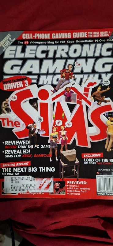Vintage Electronic Gaming Monthly Magazine February 2003 Issue 163 The Sims EGM 
