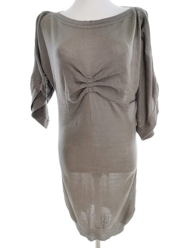 Chemisier Tunique Kaporal Beige Brodé - Taille M (36/38), Manches Courtes, Coton Léger, Occasion Très Bon état
