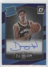 2017 Donruss Optic Rated Rookie Purple Prizm Signatures DJ Wilson #184 Auto 0y42