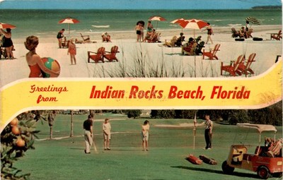 Indian Rocks Beach, Florida, Ward Beckett, Clearwater, FLA, DR-54445 Postcard