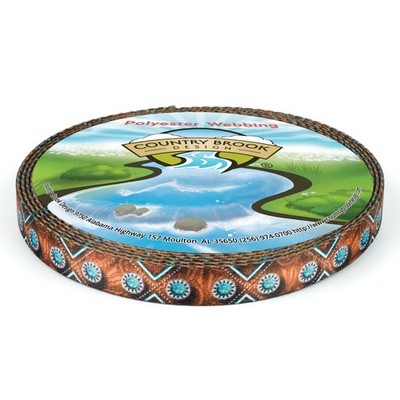 Country Brook Design  5/8 Inch Saddle Up Polyester Webbing, 50 Yards